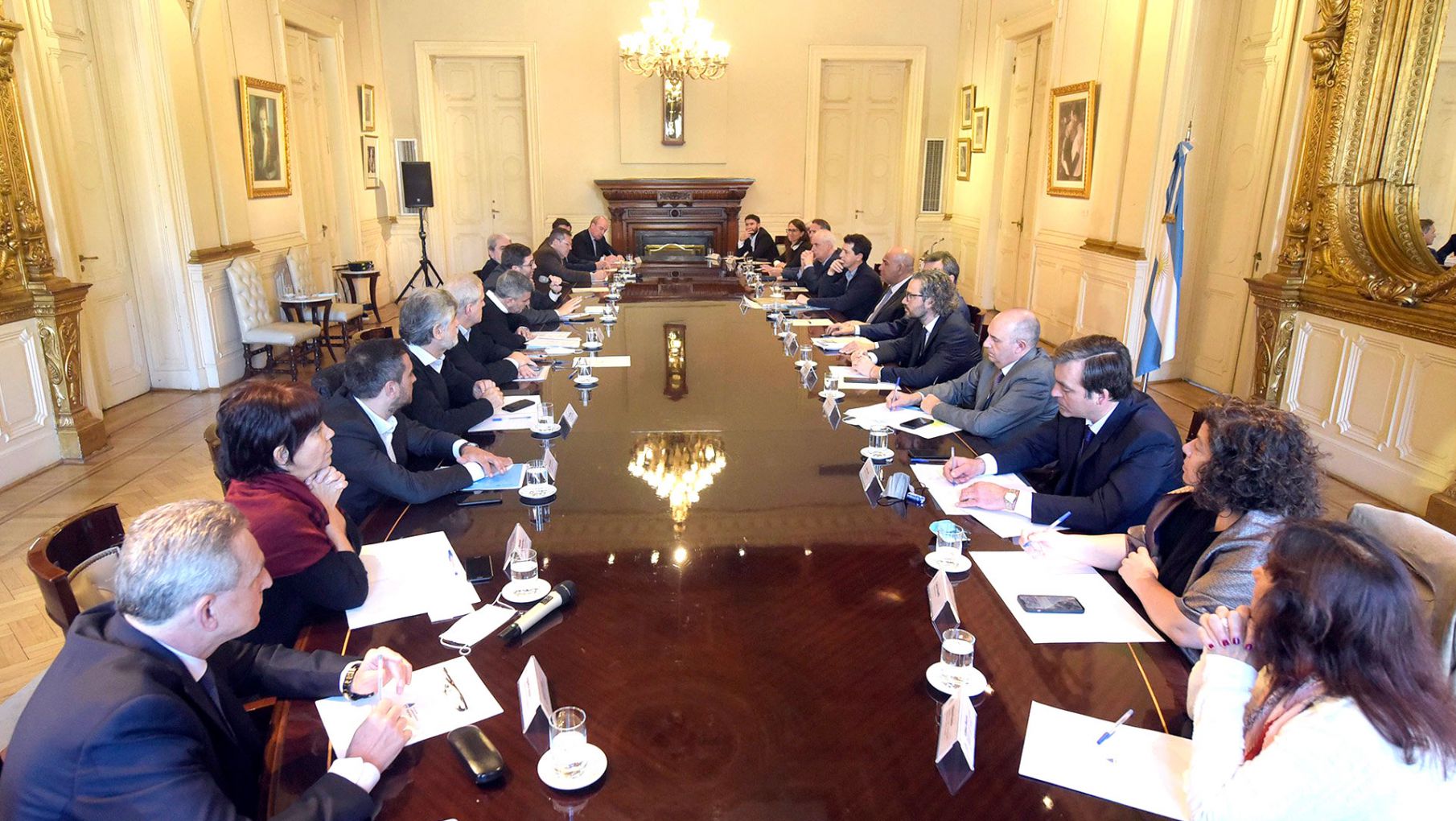 Reunión de Gabinete con Manzur al frente en medio de los cambios en Transporte